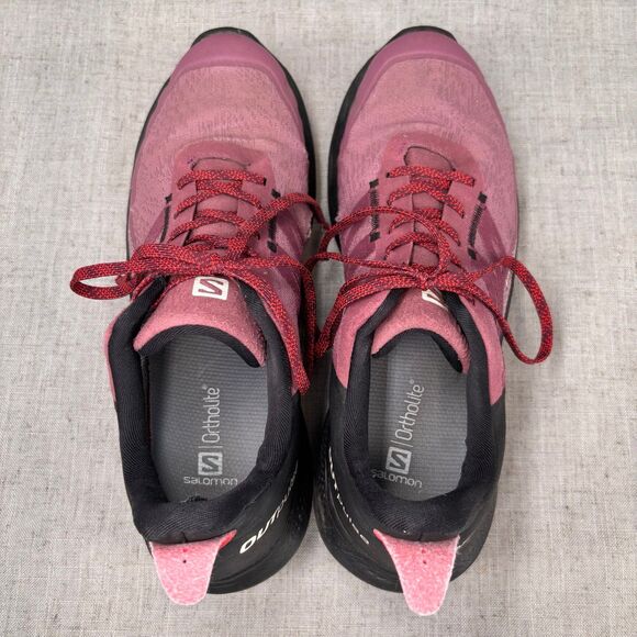 Salomon Outpulse Gore-Tex Hiking Shoes Maroon Black Gorpcore Women’s 10‎ - Picture 8 of 12